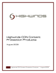 Highwinds CDN Content Protection Products