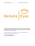 Odyssey Technologies, Inc. Remote Eyes 6.0 User Manual