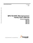 MPC750 RISC Microprocessor Family User`s Manual