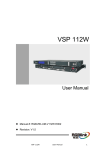 VSP 112W User Manual