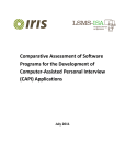 Comparative Assessment of CAPI Software Packages