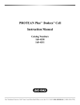 PROTEAN Plus™ Dodeca™ Cell Instruction Manual - Bio-Rad