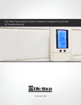 Pro Heat Thermostat Custom Schedule