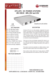 Gravitas X75 Lite DC Power System datasheet & Manual