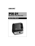 Amano Pix 21 manual