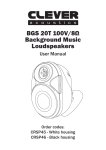BGS 20T 100V/8Ω Background Music Loudspeakers
