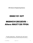ENSC151 KIT M68HC912B32EVB – Altera MAX7128 FPGA