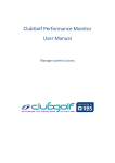 ClubGolf Performance Monitor User Manual