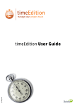 timeEdition Manual