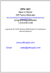 GE Fanuc Manuals | Programming Software | GFK-1401