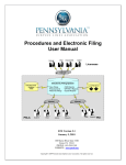 Procedures and Electronic Filing User Manual