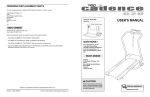 USER`S MANUAL - Icon Heath & Fitness