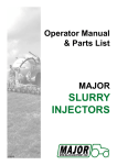 SLURRY INJECTORS - Major Equipment