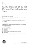 GE-DS-82 and GE-DS-82-PoE Managed Switch