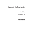 Heppenheim Pipe Organ Samples User`s Manual