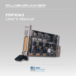 FRPXIA3 User`s Manual