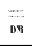 D&R 4000 User Manual