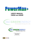 USER`S MANUAL 1000W and 2000W
