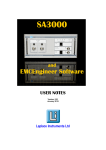 User manual for EMC analysers