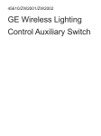 GE Wireless Lighting Control Auxiliary Switch