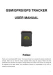 GSM/GPRS/GPS TRACKER USER MANUAL