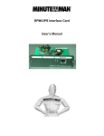 RPM/UPS Interface Card User`s Manual