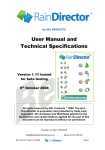 User Manual and Technical Specifications