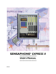 Sensaphone® Express II User`s Manual
