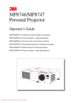 3M MP8747 Operating Instructions Manual