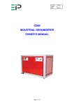 cd85 industrial dehumidifier owner`s manual