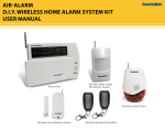 Air-AlArm D.i.Y. Wireless Home AlArm sYstem Kit User mANUAl