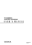 TA520 Time Interval Analyzer User`s Manual