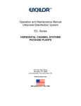 Operation and Maintenance Manual Ultraviolet