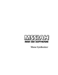 MSSIAH Mono Synthesizer User Manual