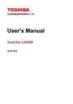 Satellite U840W series User`s Manual