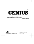 Genius Lighting Control Software Operators