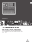 Behringer X32 Compact Digital Mixer Manual