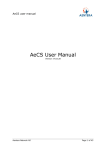 AeCS User Manual - Aentera Network