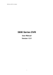 9016 Series DVR User Manual