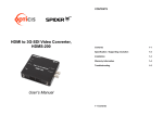 HDMI to 3G-SDI Video Converter, HDMS-200 User`s Manual - AV-iQ