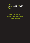 ACR AISLINK CA1 Class A AIS Transceiver User Manual