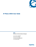 IP Phone 2004 User Guide