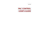 form 1700, the PAC Control User`s Guide