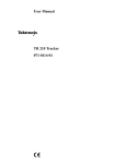 User Manual TR 210 Tracker 071-0114-01 - To-Way