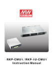 RKP-CMU1 / RKP-1U-CMU1 Instruction Manual