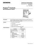 Powers Controls SW 786 Selector Switch