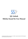 QL Goliath Sound Set User Manual