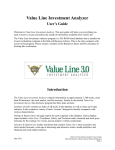 Value Line Investment Analyzer