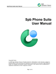 Spb Phone Suite User Manual