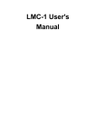 LMC-1 User`s Manual